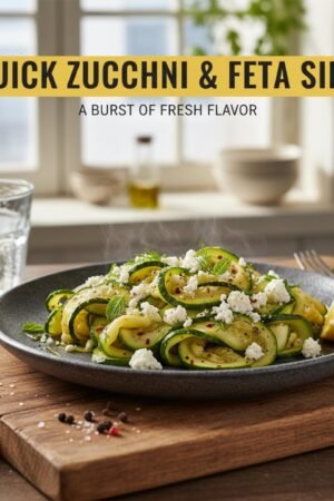 Quick Zucchini & Feta Side