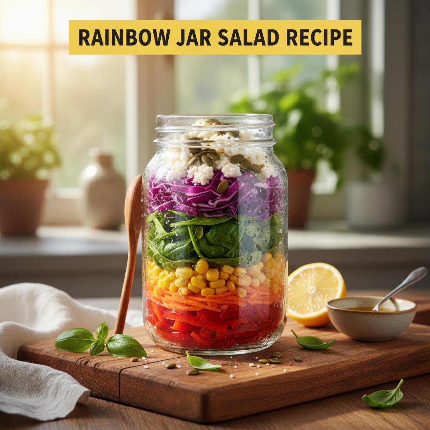 Rainbow Jar Salad Recipe
