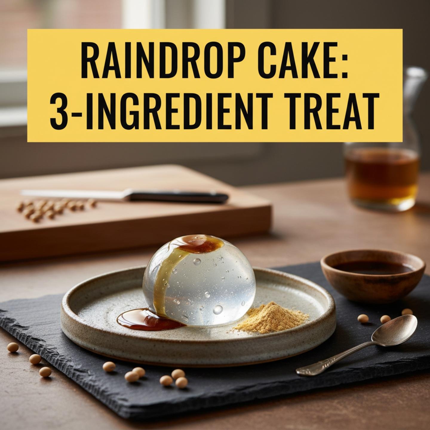 Raindrop Cake: 3-Ingredient Treat