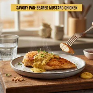 Savory Pan-Seared Mustard Chicken