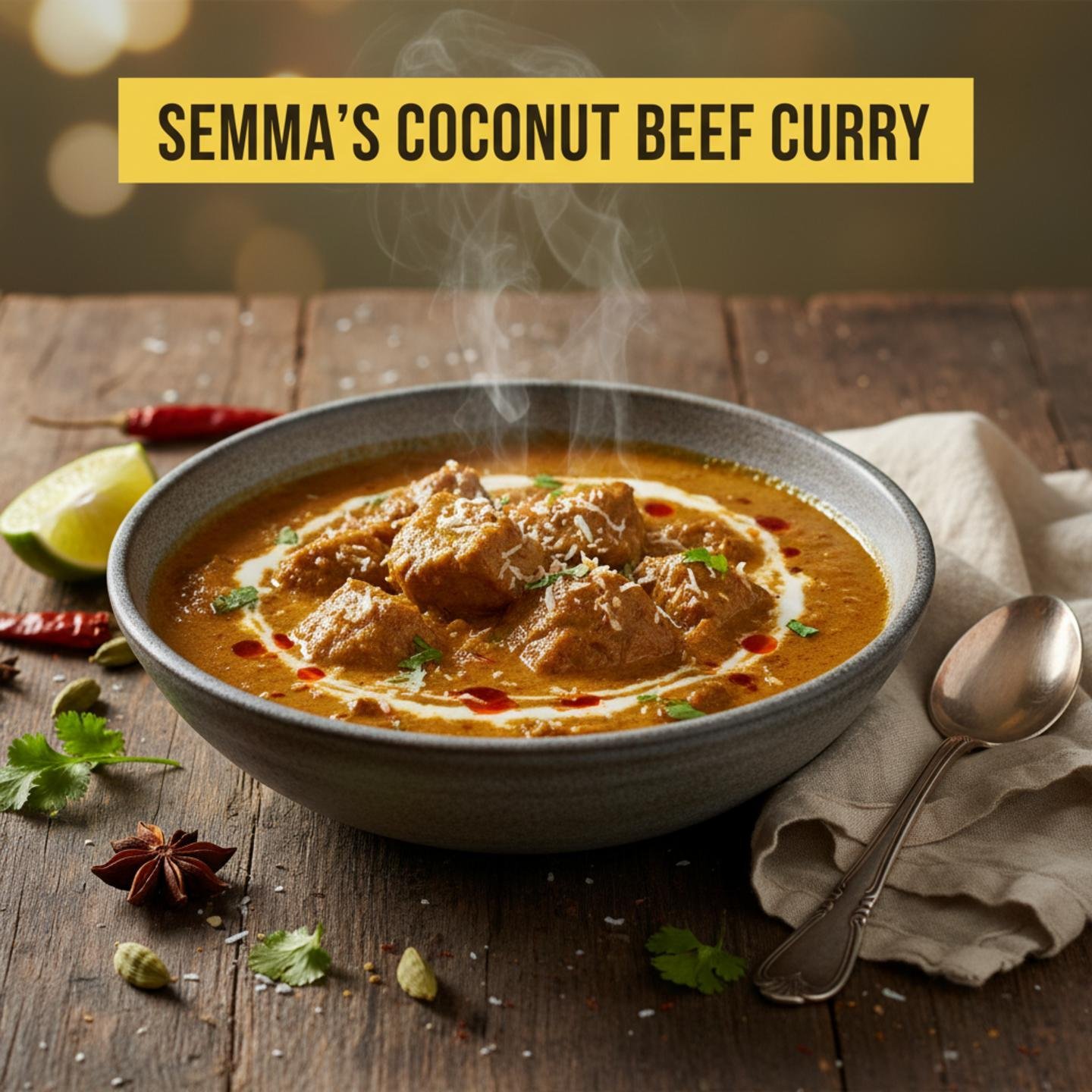 Semma's Coconut Beef Curry