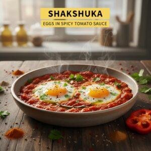 Shakshuka: Eggs in Spicy Tomato Sauce