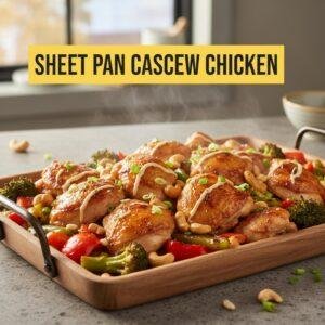 Sheet Pan Cashew Chicken