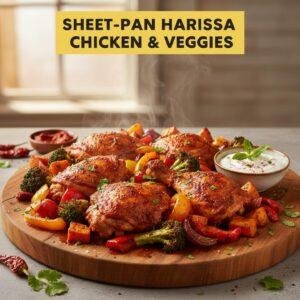 Sheet-Pan Harissa Chicken & Veggies