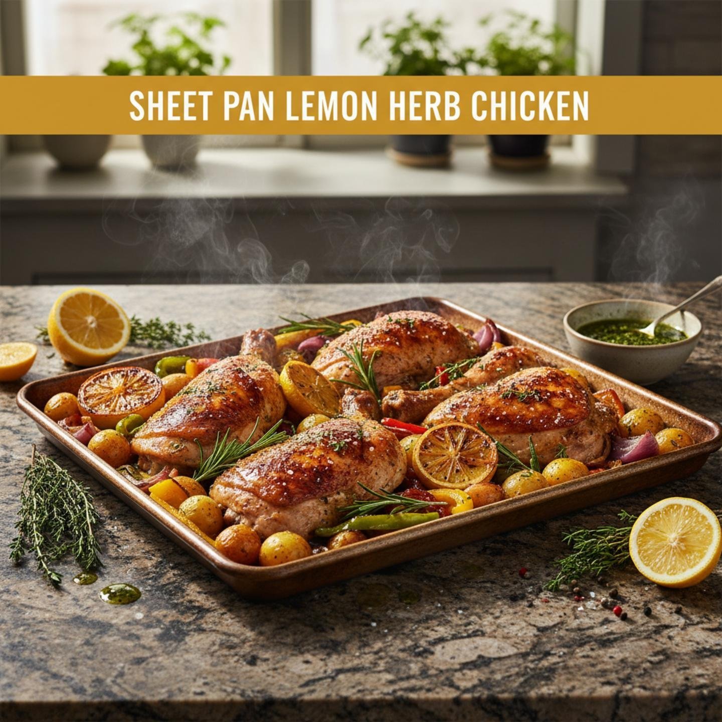 Sheet Pan Lemon Herb Chicken
