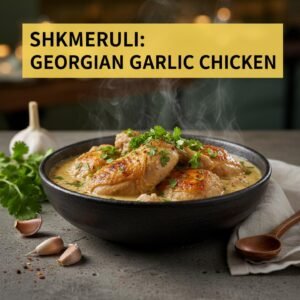 Shkmeruli: Georgian Garlic Chicken