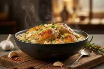 Shkmeruli: Georgian Garlic Chicken