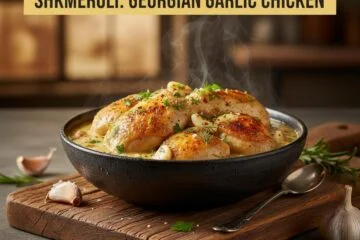 Shkmeruli: Georgian Garlic Chicken
