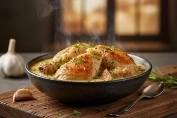 Shkmeruli: Georgian Garlic Chicken