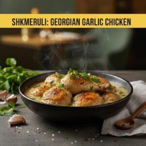 Shkmeruli: Georgian Garlic Chicken