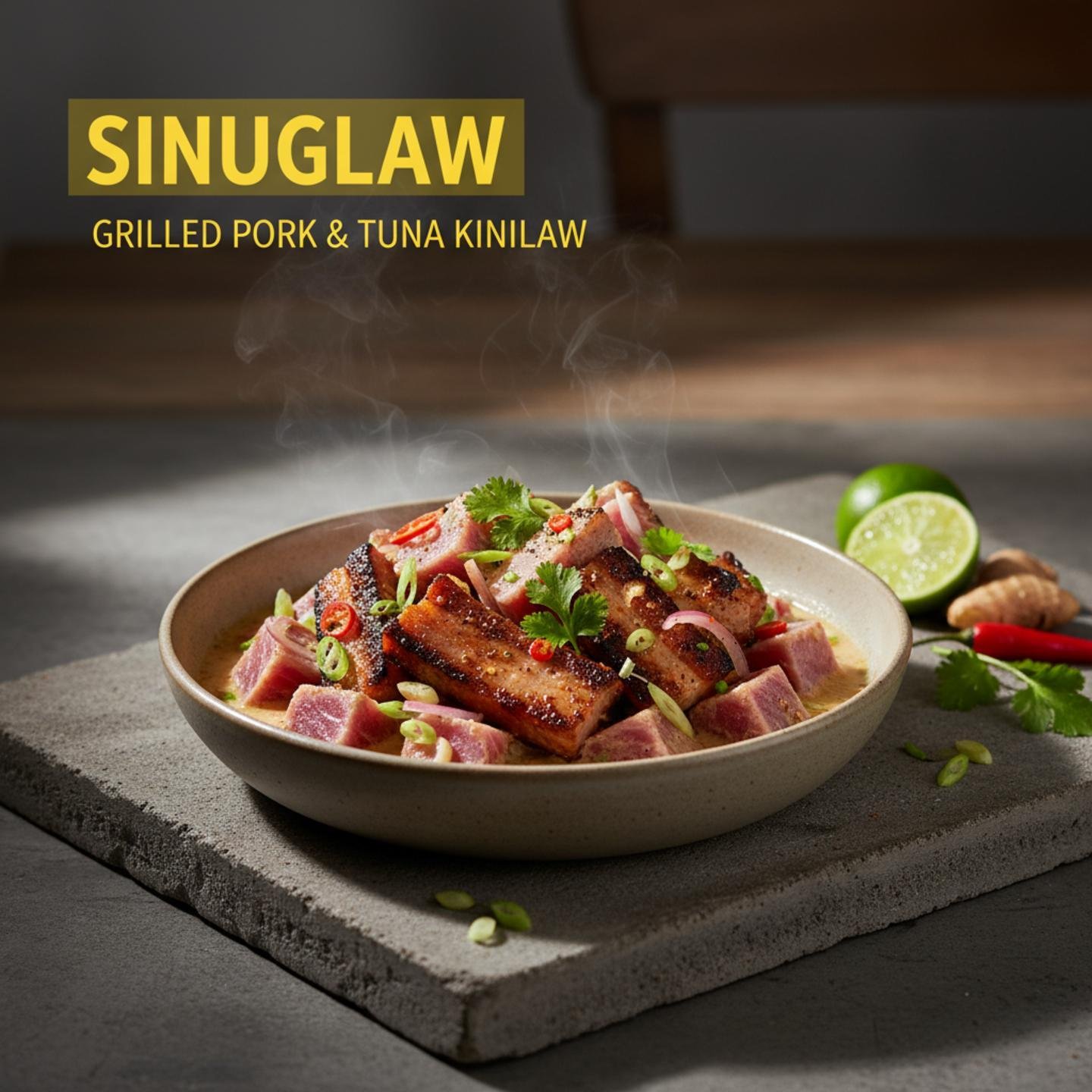 Sinuglaw: Grilled Pork & Tuna Kinilaw