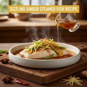 Sizzling Ginger Steamed Fish Recipe