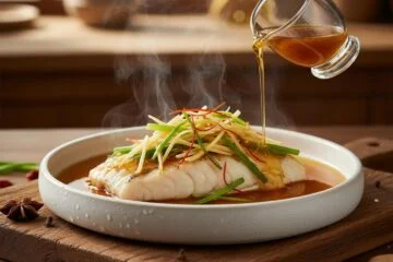 Sizzling Ginger Steamed Fish Recipe