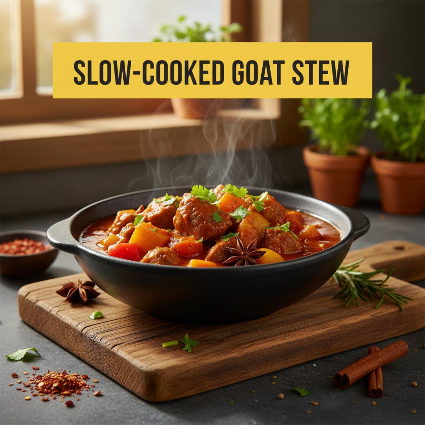 Slow-Cooked Goat Stew
