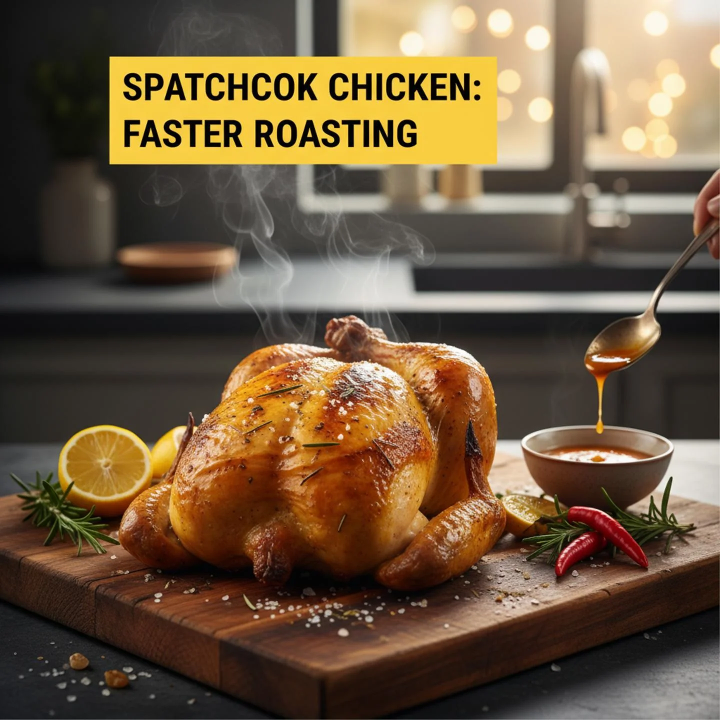 Spatchcock Chicken: Faster Roasting