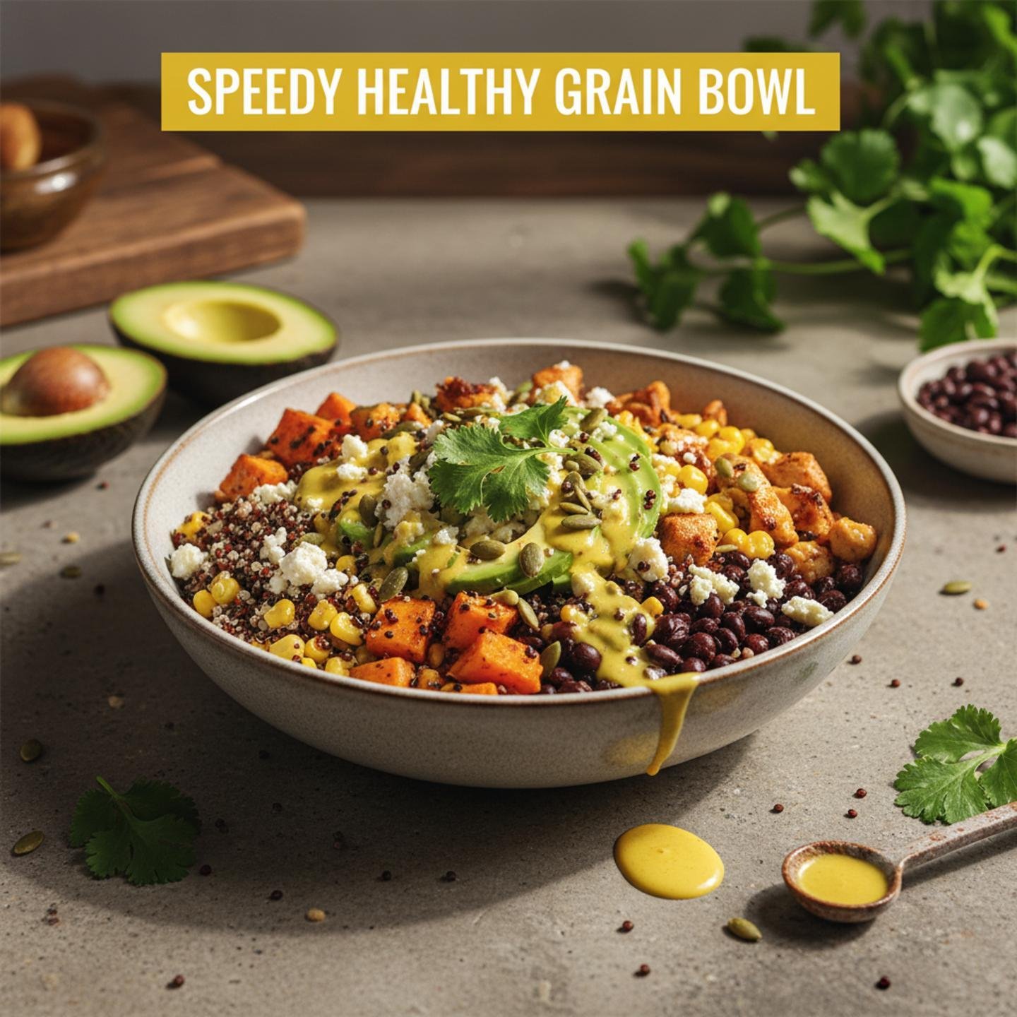 Speedy Healthy Grain Bowl