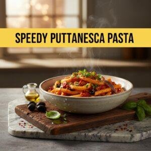 Speedy Puttanesca Pasta