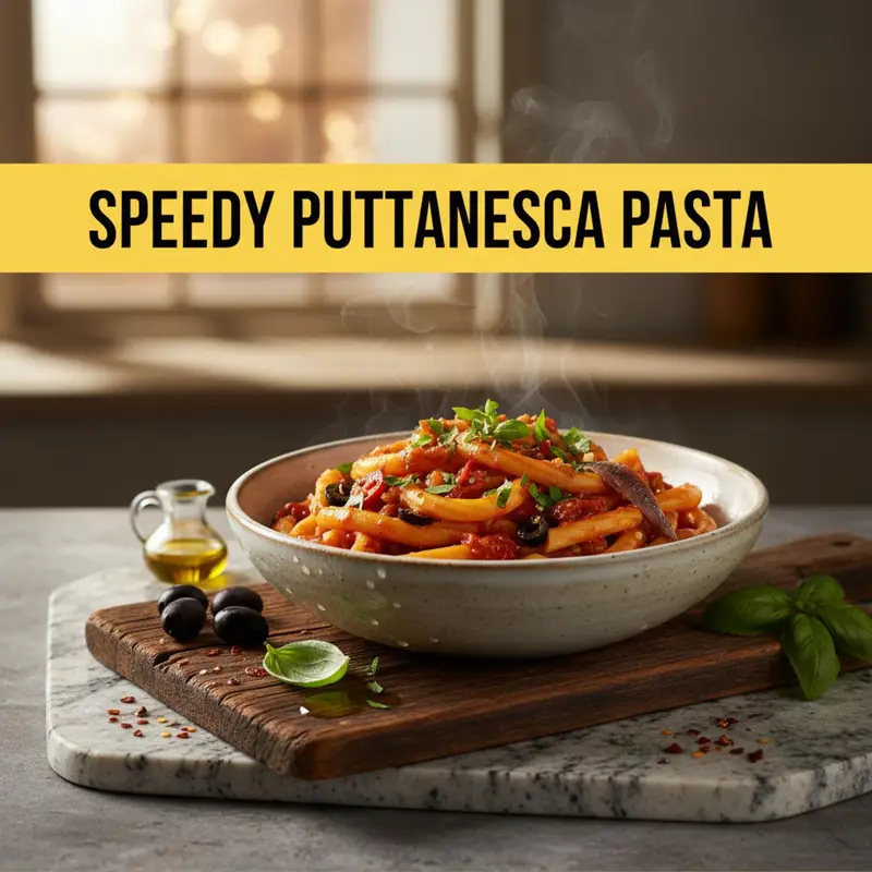 Speedy Puttanesca Pasta