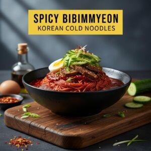 Spicy Bibimmyeon: Korean Cold Noodles