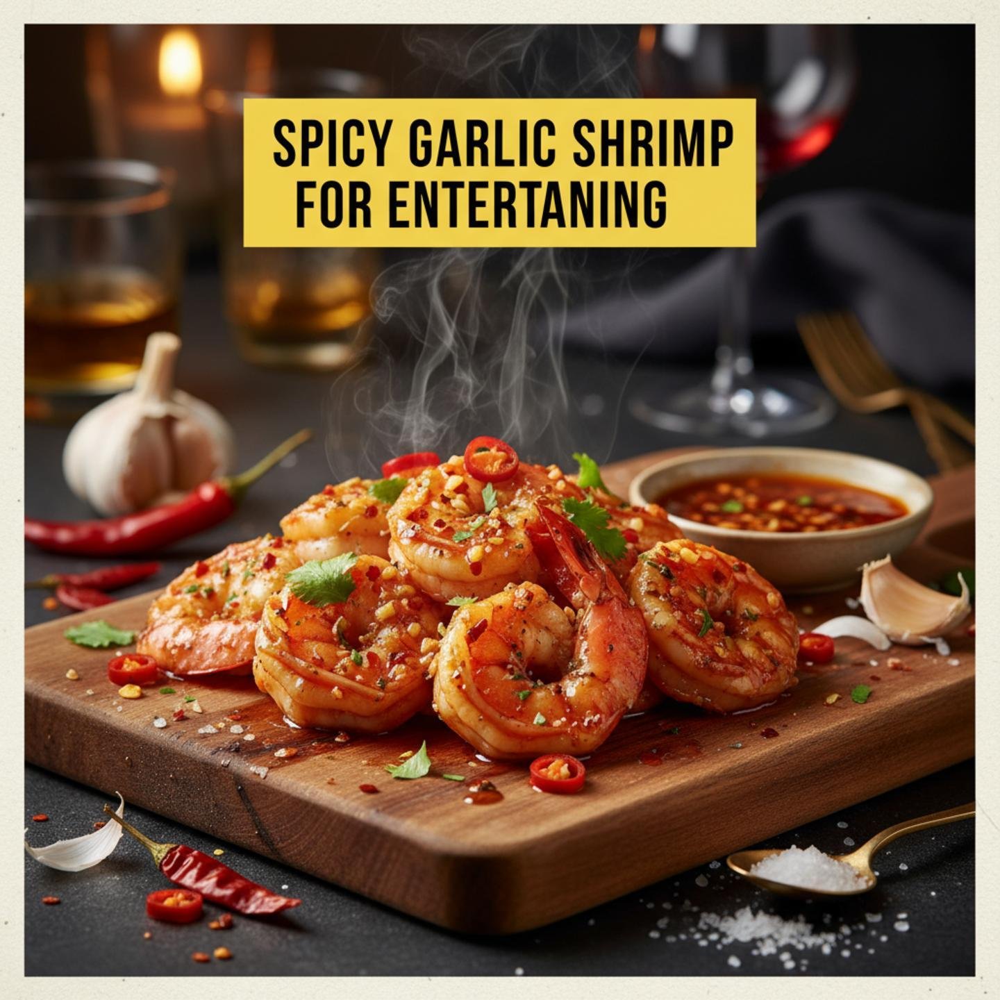 Spicy Garlic Shrimp for Entertaining