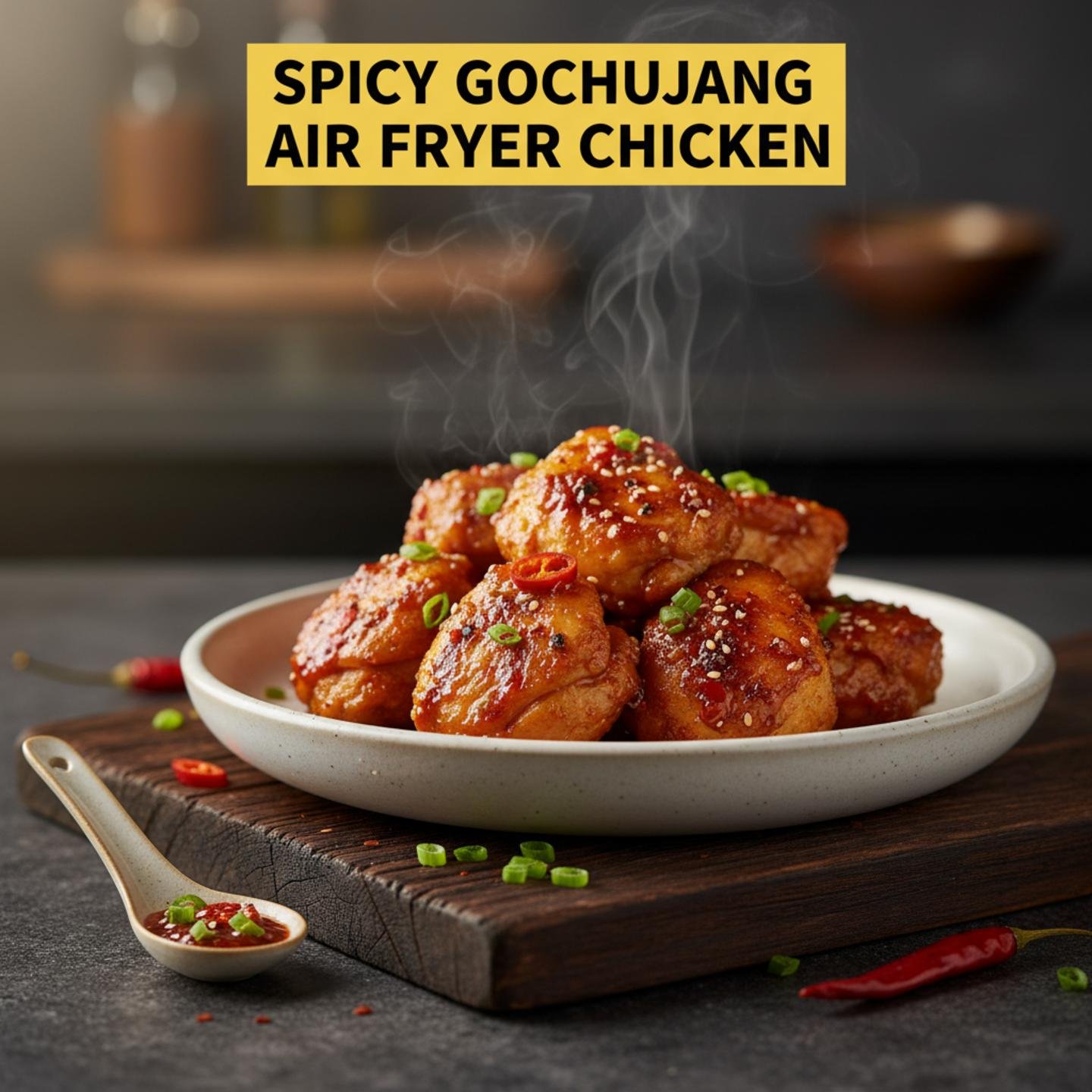 Spicy Gochujang Air Fryer Chicken