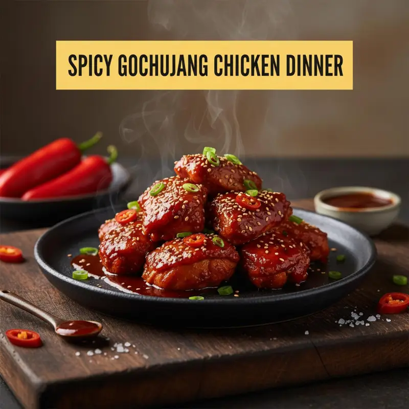 Spicy Gochujang Chicken Dinner