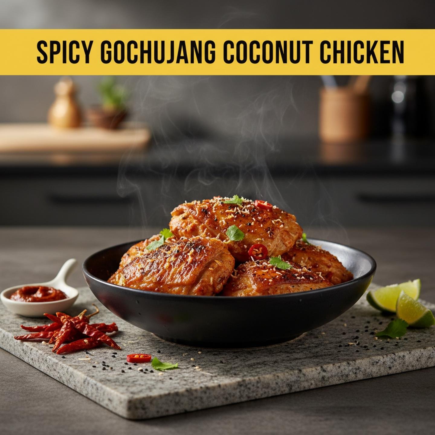 Spicy Gochujang Coconut Chicken