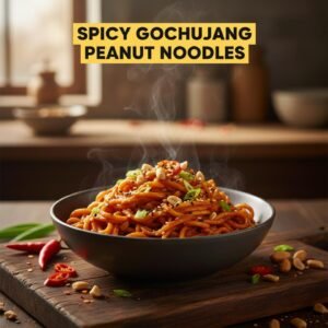 Spicy Gochujang Peanut Noodles