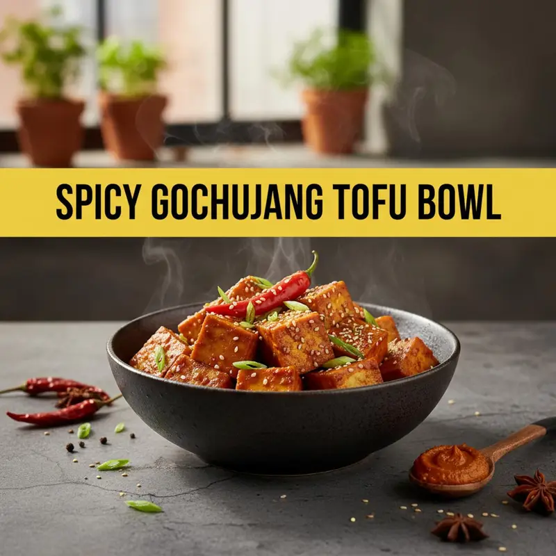 Spicy Gochujang Tofu Bowl
