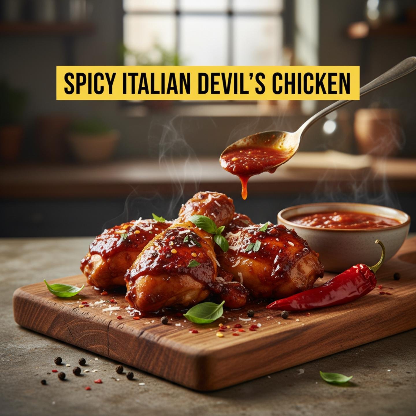 Spicy Italian Devil's Chicken