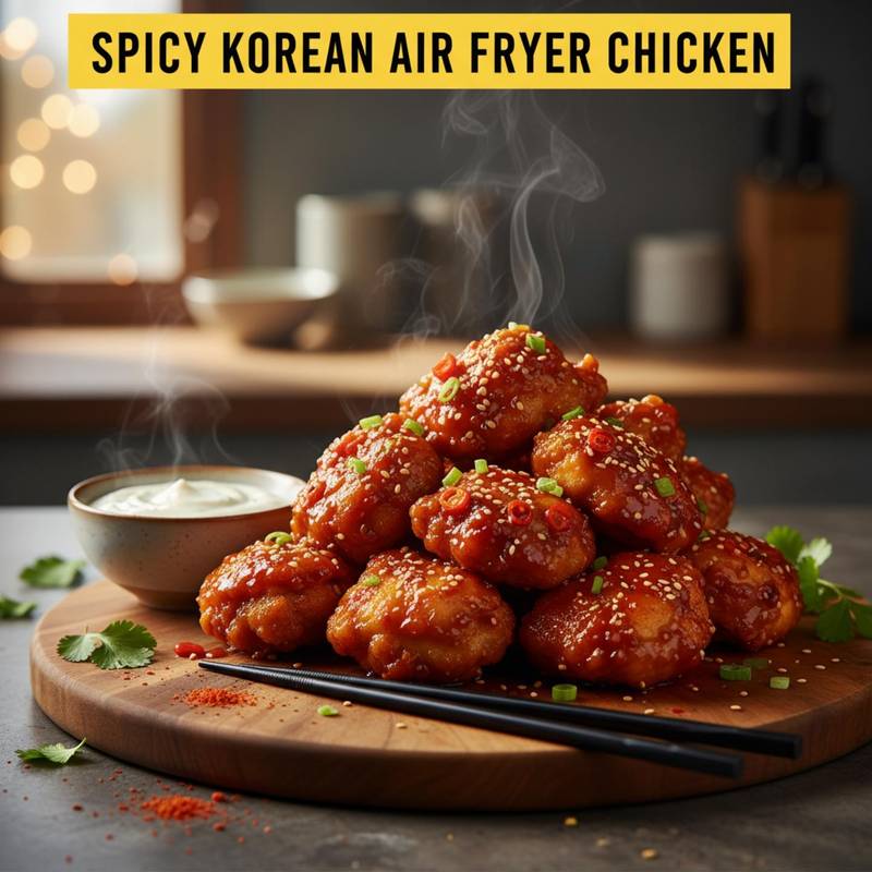 Spicy Korean Air Fryer Chicken