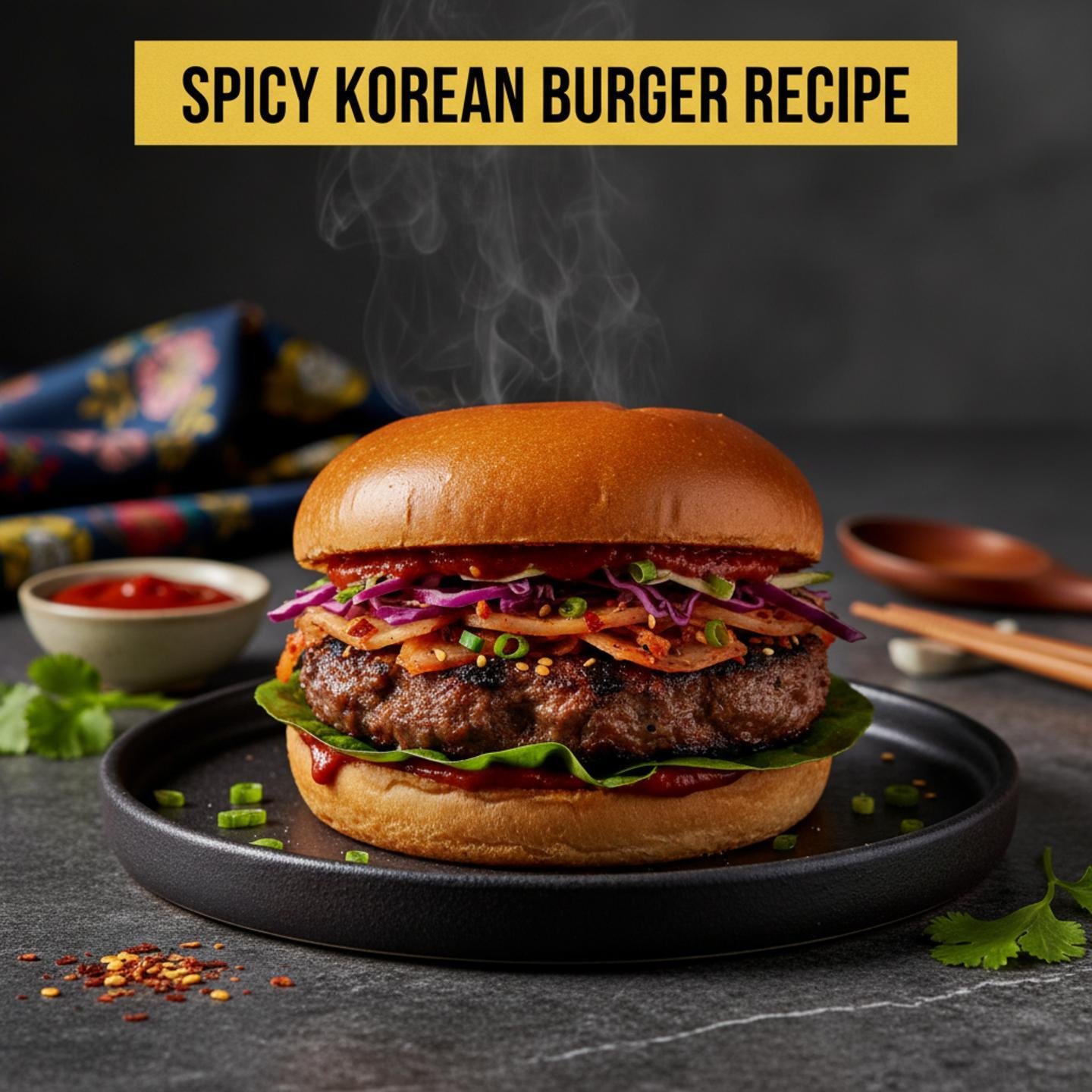 Spicy Korean Burger Recipe