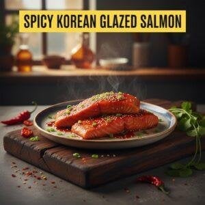 Spicy Korean Glazed Salmon