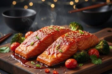Spicy Korean Glazed Salmon