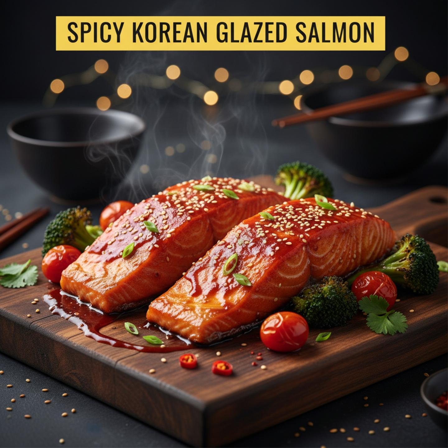 Spicy Korean Glazed Salmon