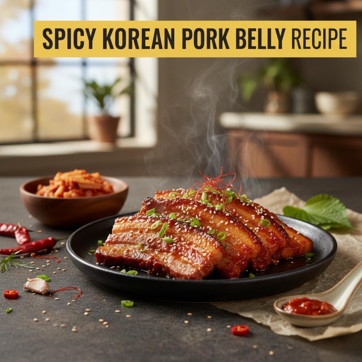 Spicy Korean Pork Belly Recipe