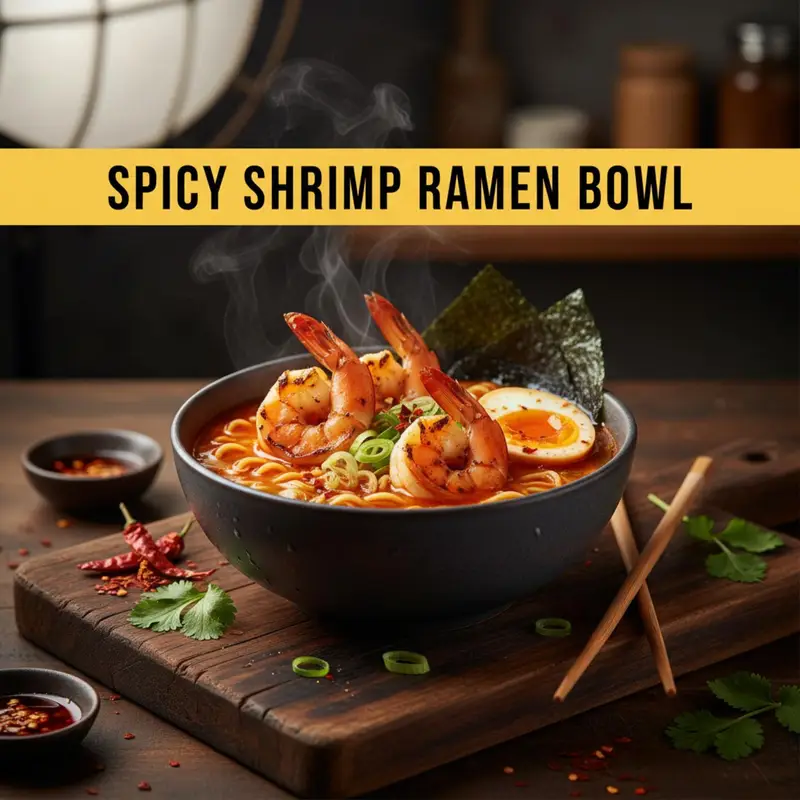 Spicy Shrimp Ramen Bowl