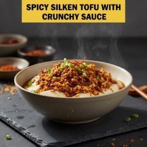 Spicy Silken Tofu with Crunchy Sauce