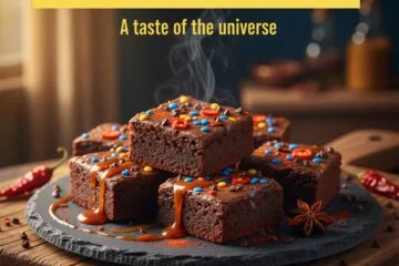 Spicy Sweet Cosmic Brownies