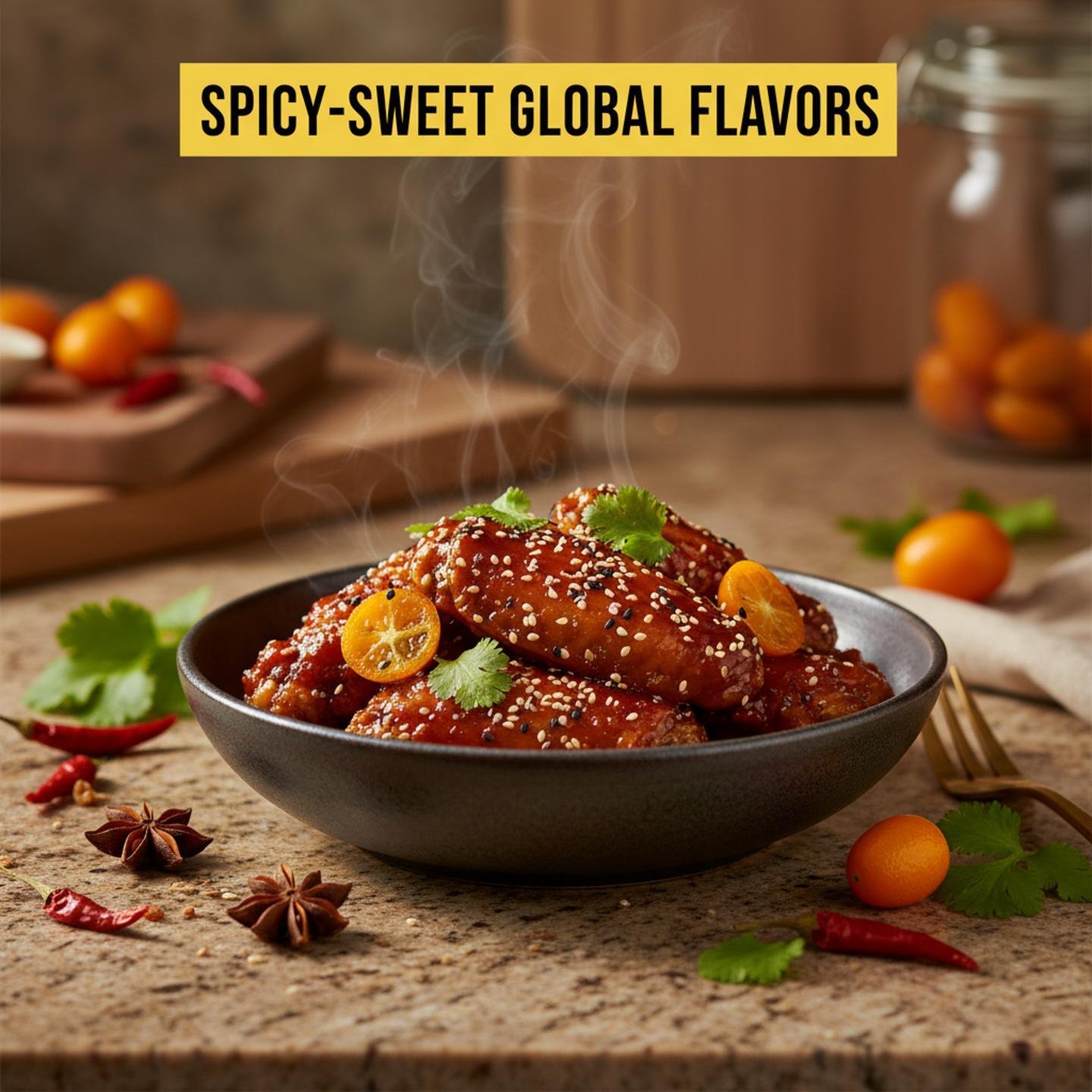 Spicy-Sweet Global Flavors