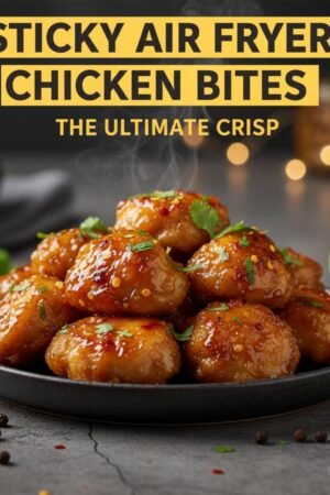 Sticky Air Fryer Chicken Bites