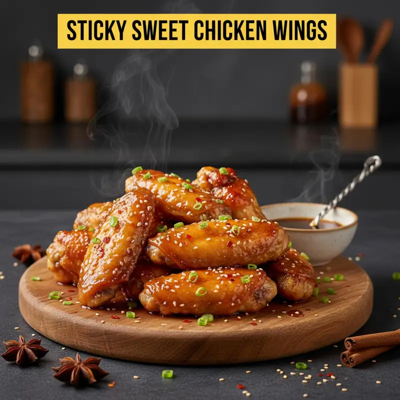 Sticky Sweet Chicken Wings