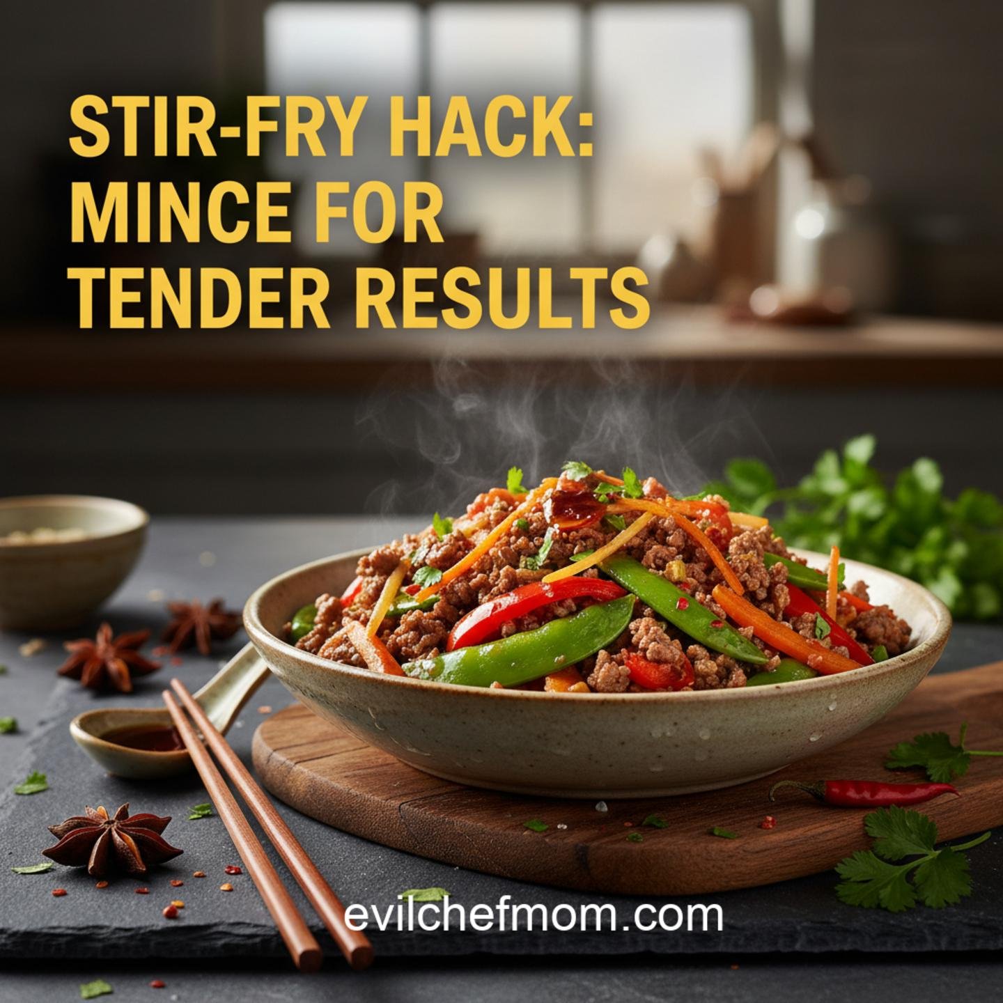 Stir-Fry Hack: Mince for Tender Results