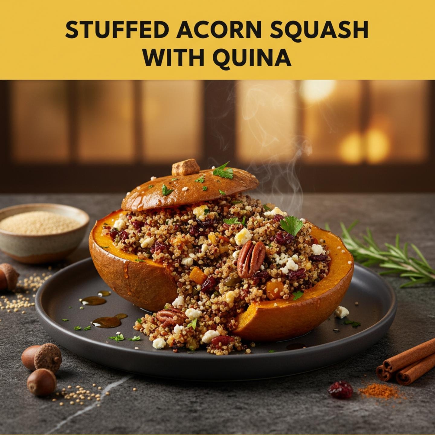 Stuffed Acorn Squash with Quinoa