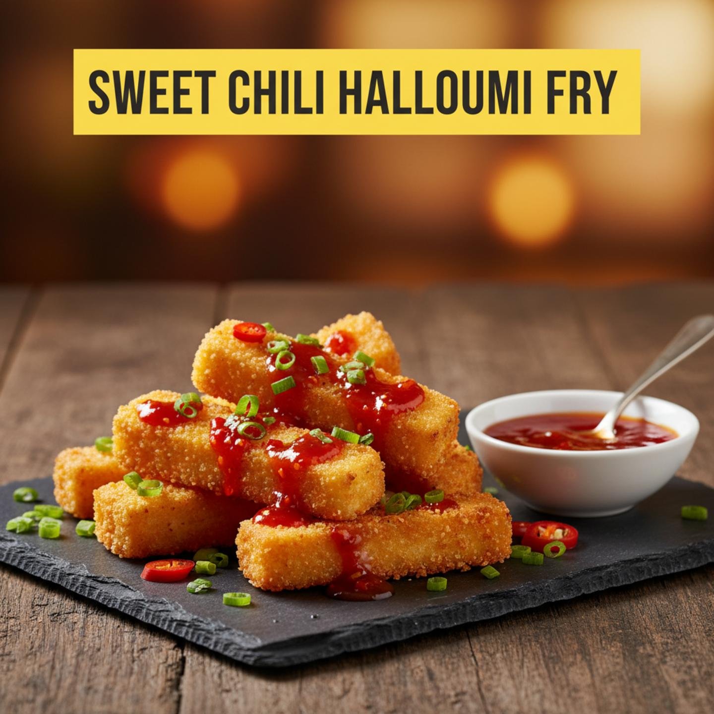 Sweet Chili Halloumi Fry