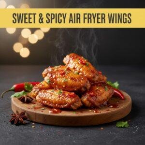 Sweet & Spicy Air Fryer Wings