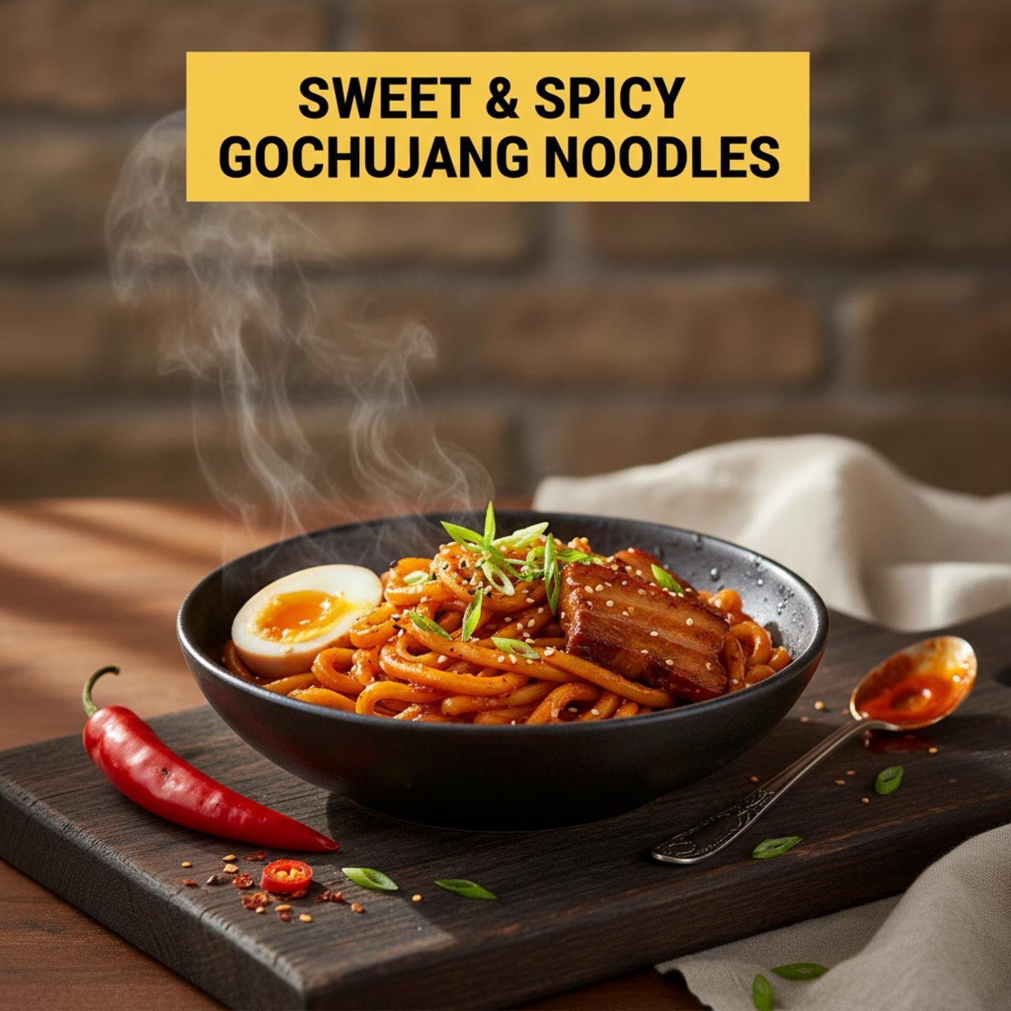 Sweet & Spicy Gochujang Noodles