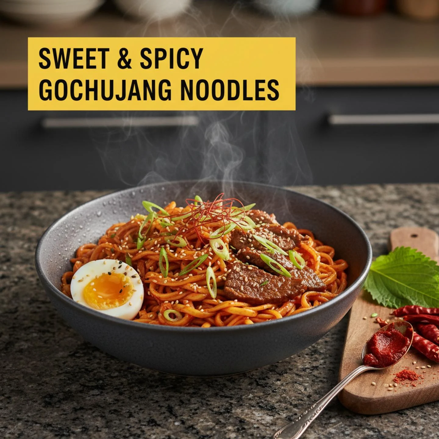Sweet & Spicy Gochujang Noodles