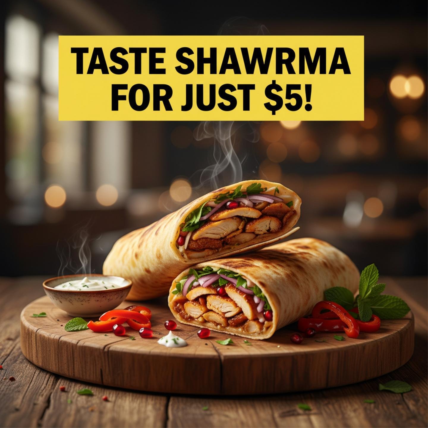 Taste Shawarma for Just $5!