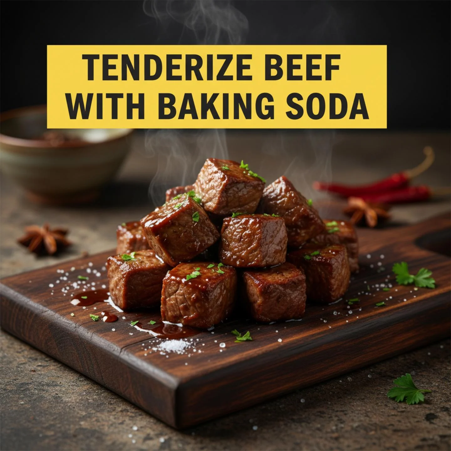 Tenderize Beef with Baking Soda